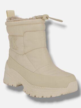 Calvin Klein Womens Ivory Nelsa Round Toe Casual Lug Sole Booties Shoes Size 9.5